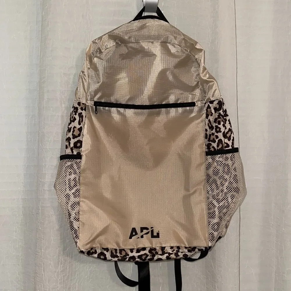 APL Lightweight Cream Brown Black Packable Backpack